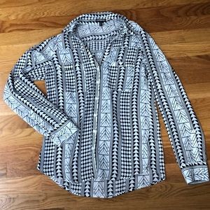 Express Button Down Blouse